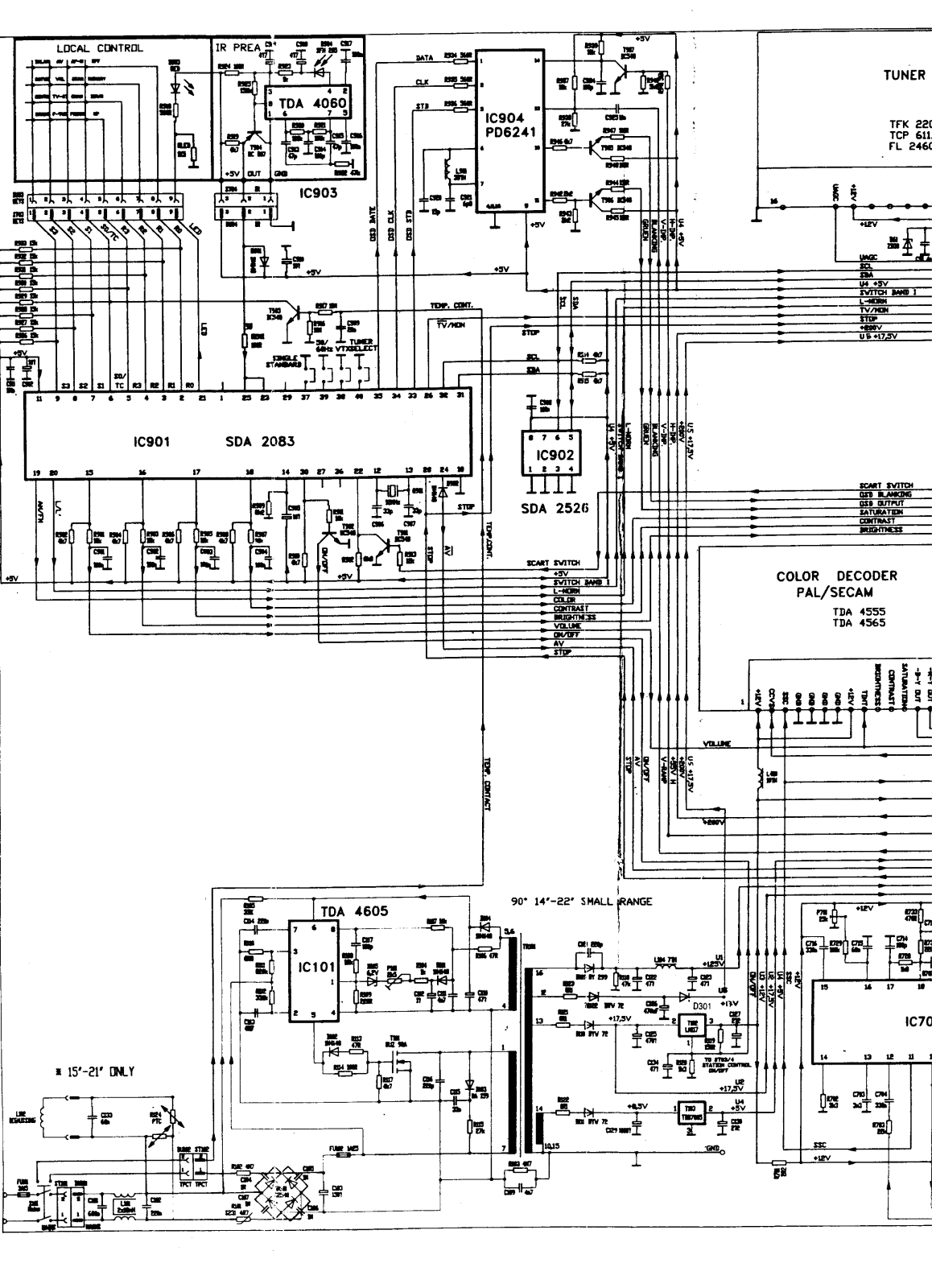 Crown CTV B5051 Schematic