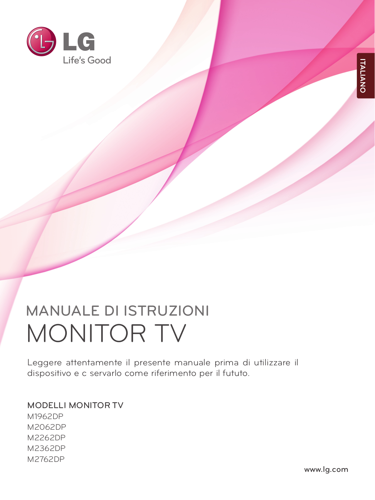 Lg M2062DP-PR User Manual