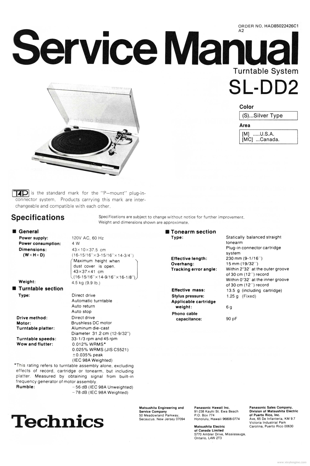 Technics SLDD2 SERVICE MANUAL - ManualMachine.com
