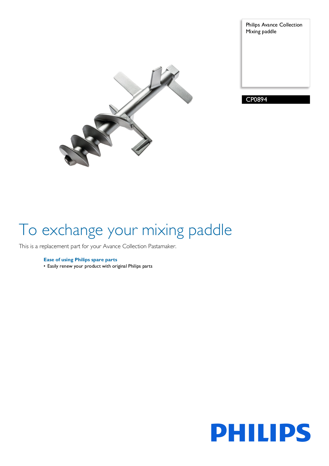 Philips CP0894/01 leaflet - ManualMachine.com