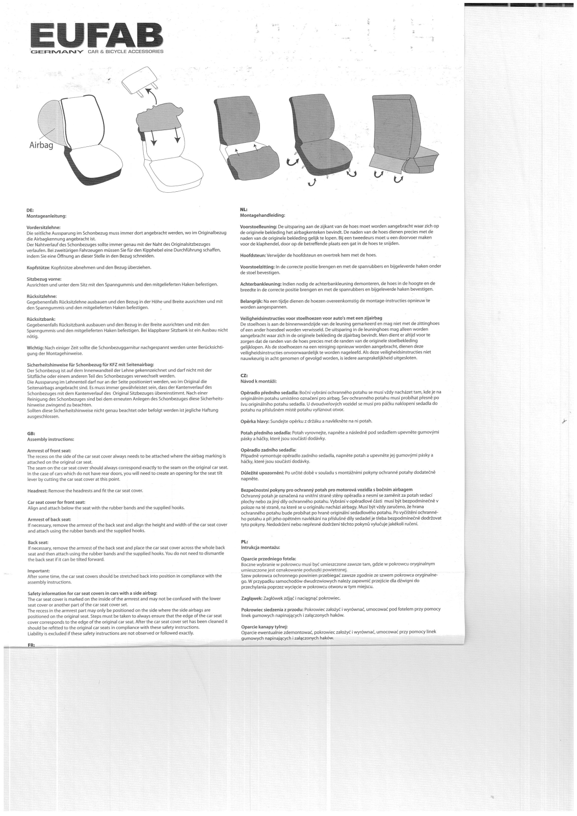 Eufab 28162 User manual