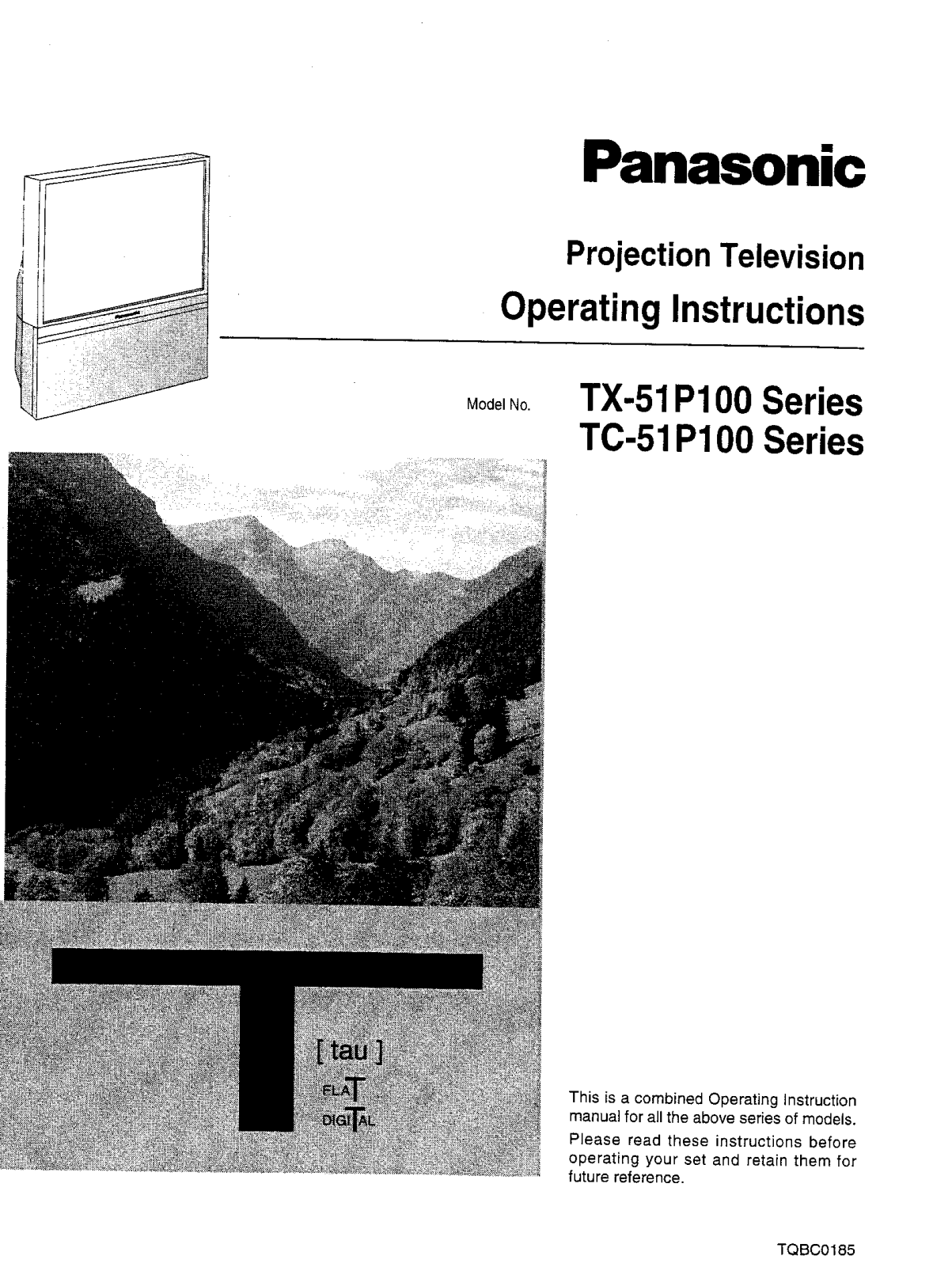 Panasonic TX-51P100X Operating Instruction