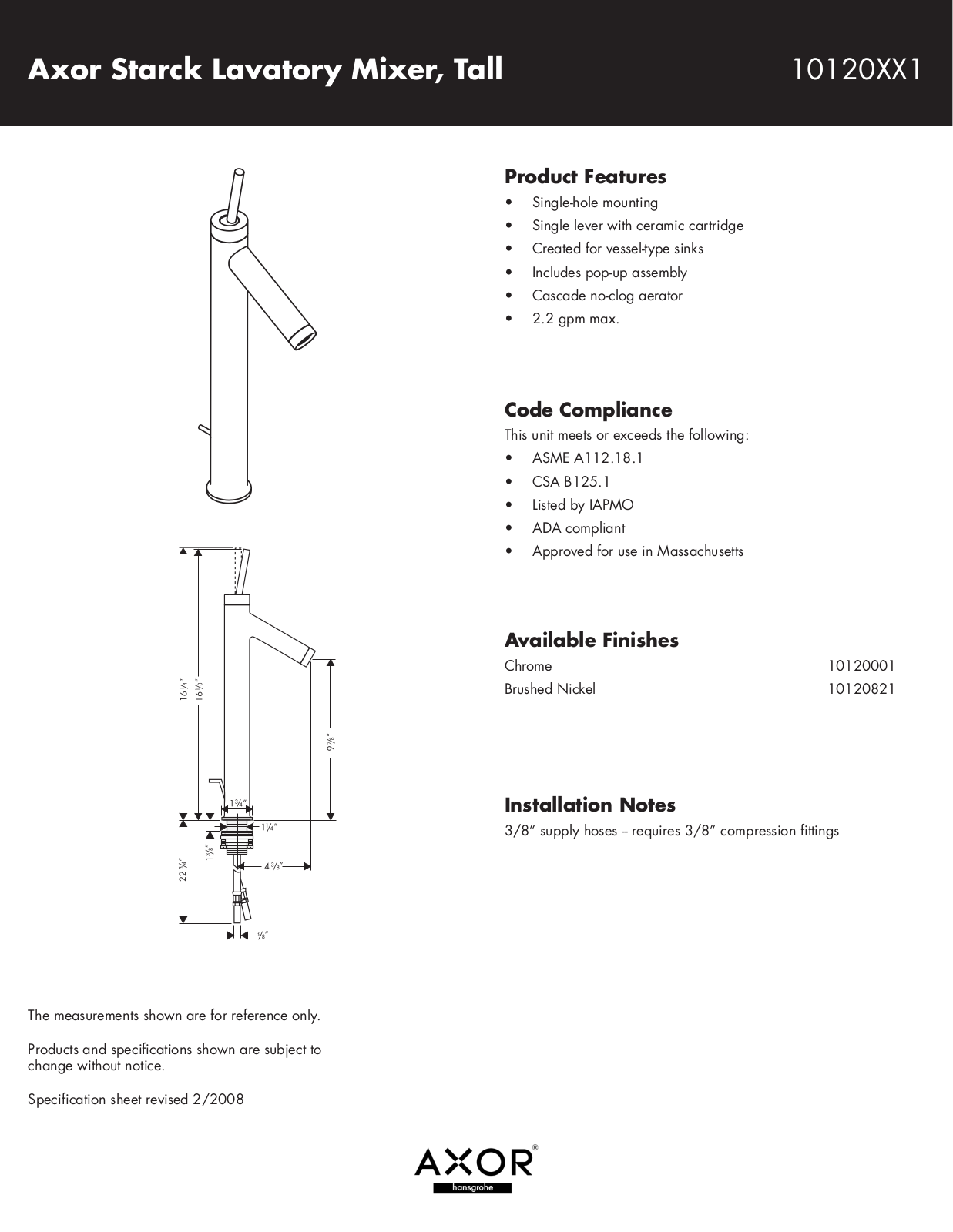 Hans Grohe 10120XX1 User Manual