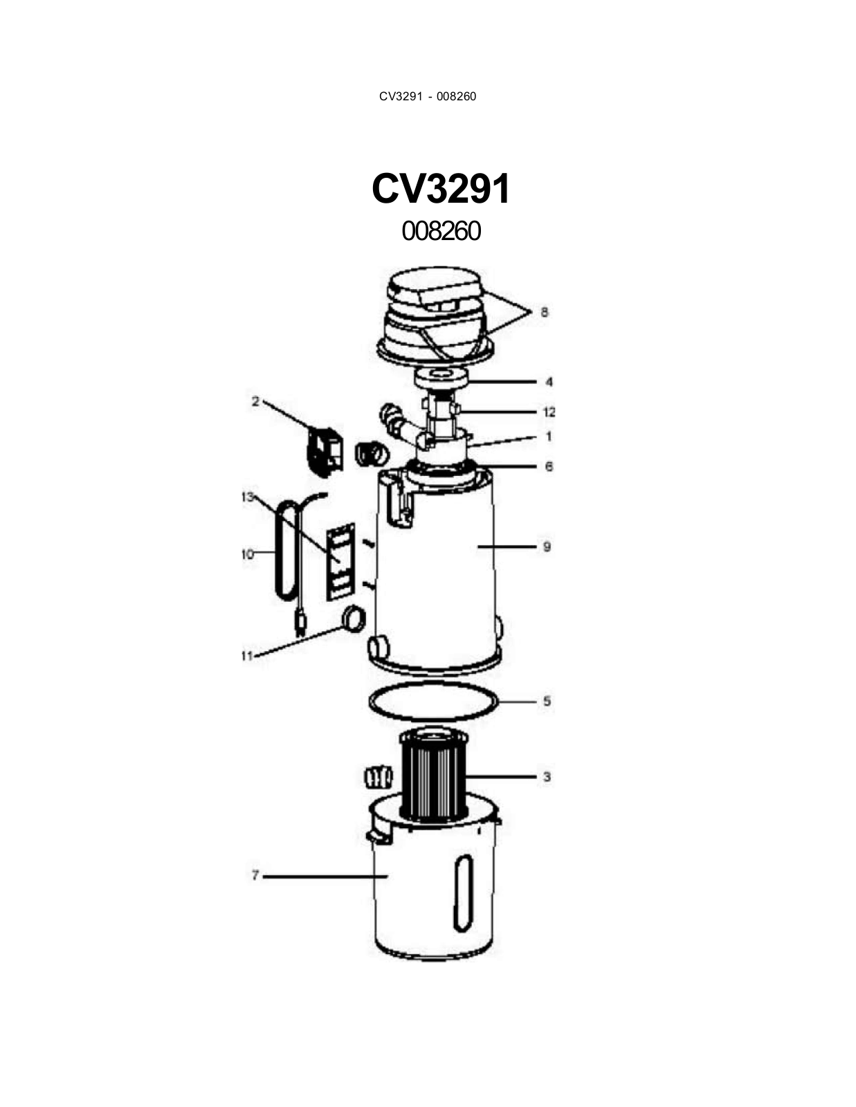 Electrolux Cv3291 Owner's Manual