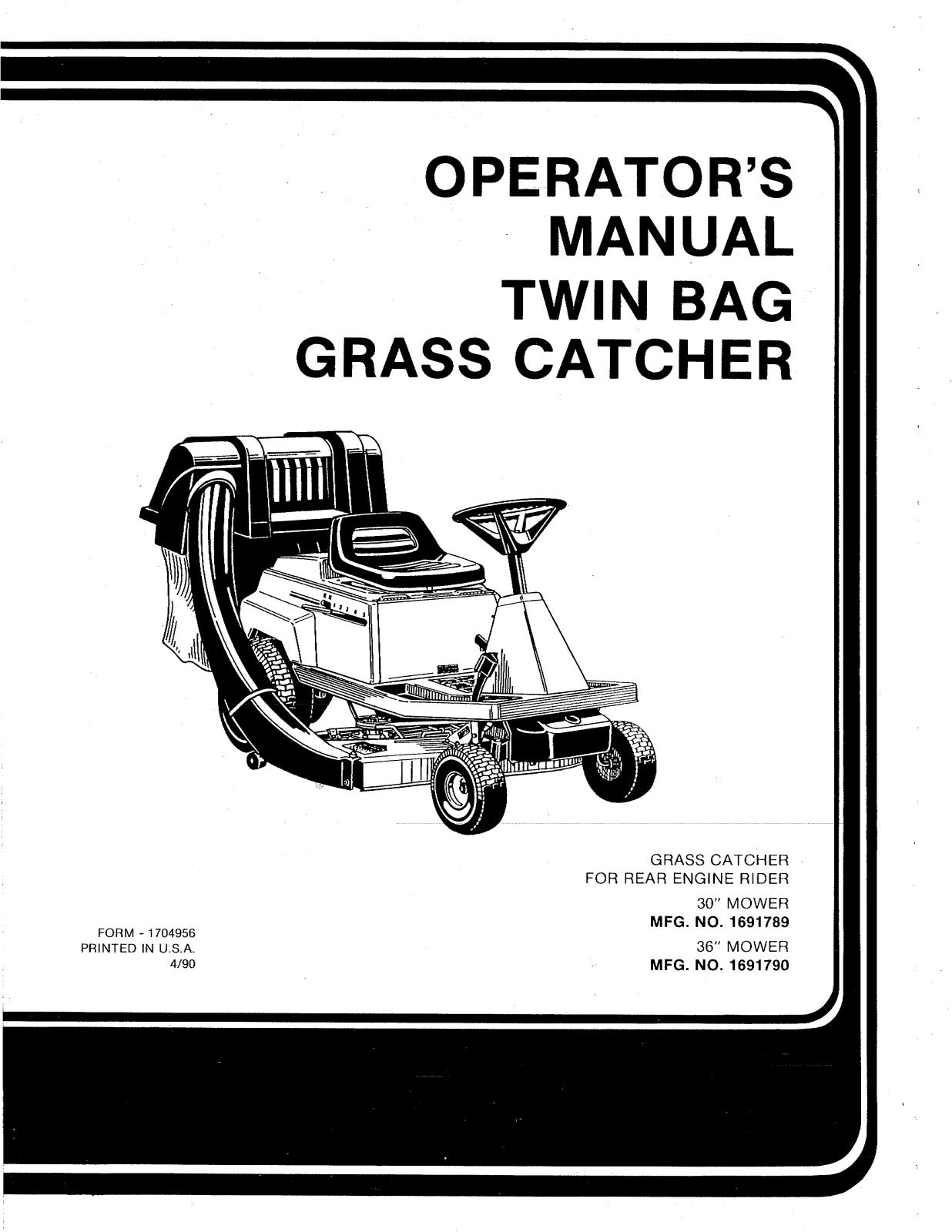 Snapper 1691789, 1691790 User Manual