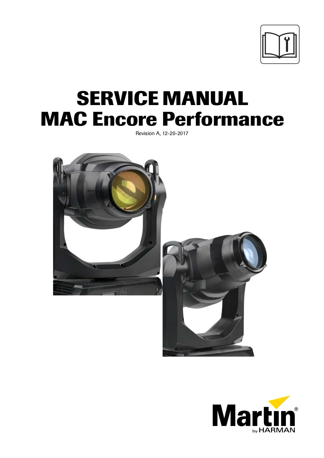 Martin MAC Encore Performance Service Manual