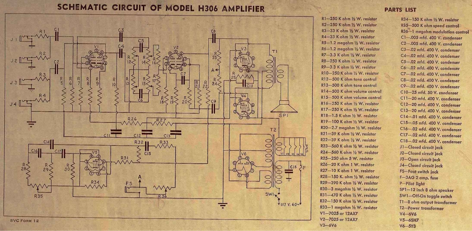 Harmony h306 schematic