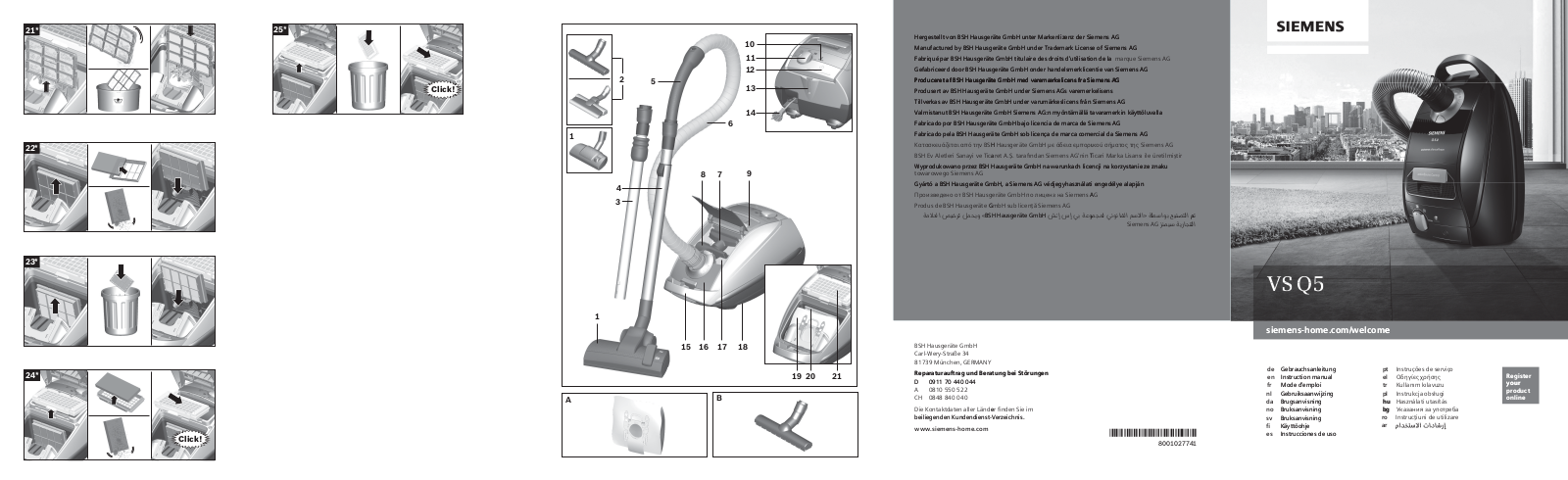 Siemens VSQ5X1230 User Manual