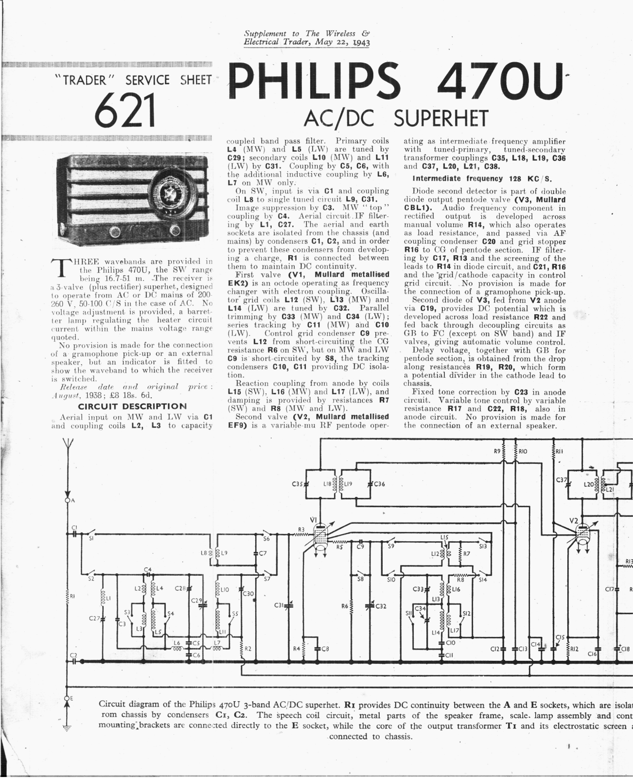 Philips 470-U Service Manual