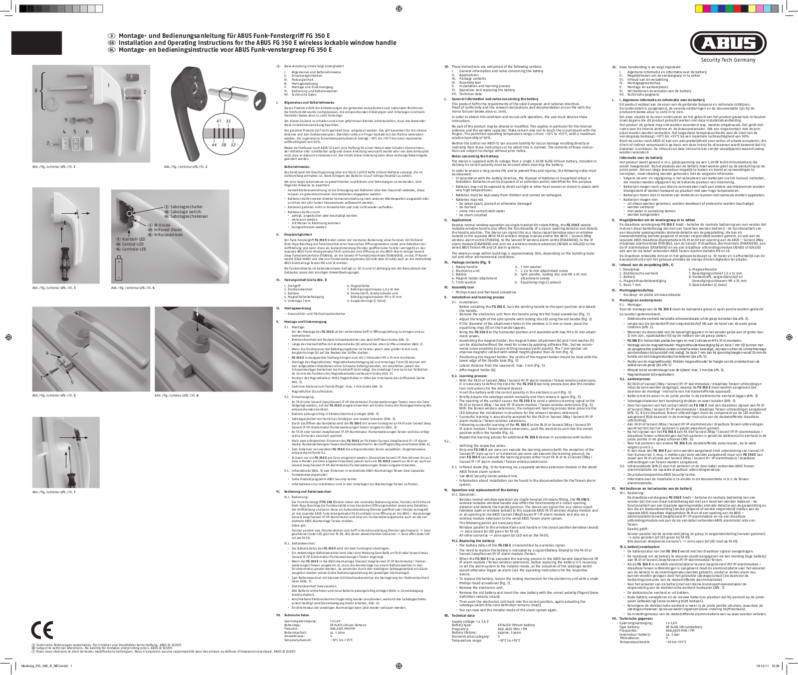 ABUS FU8435W User guide