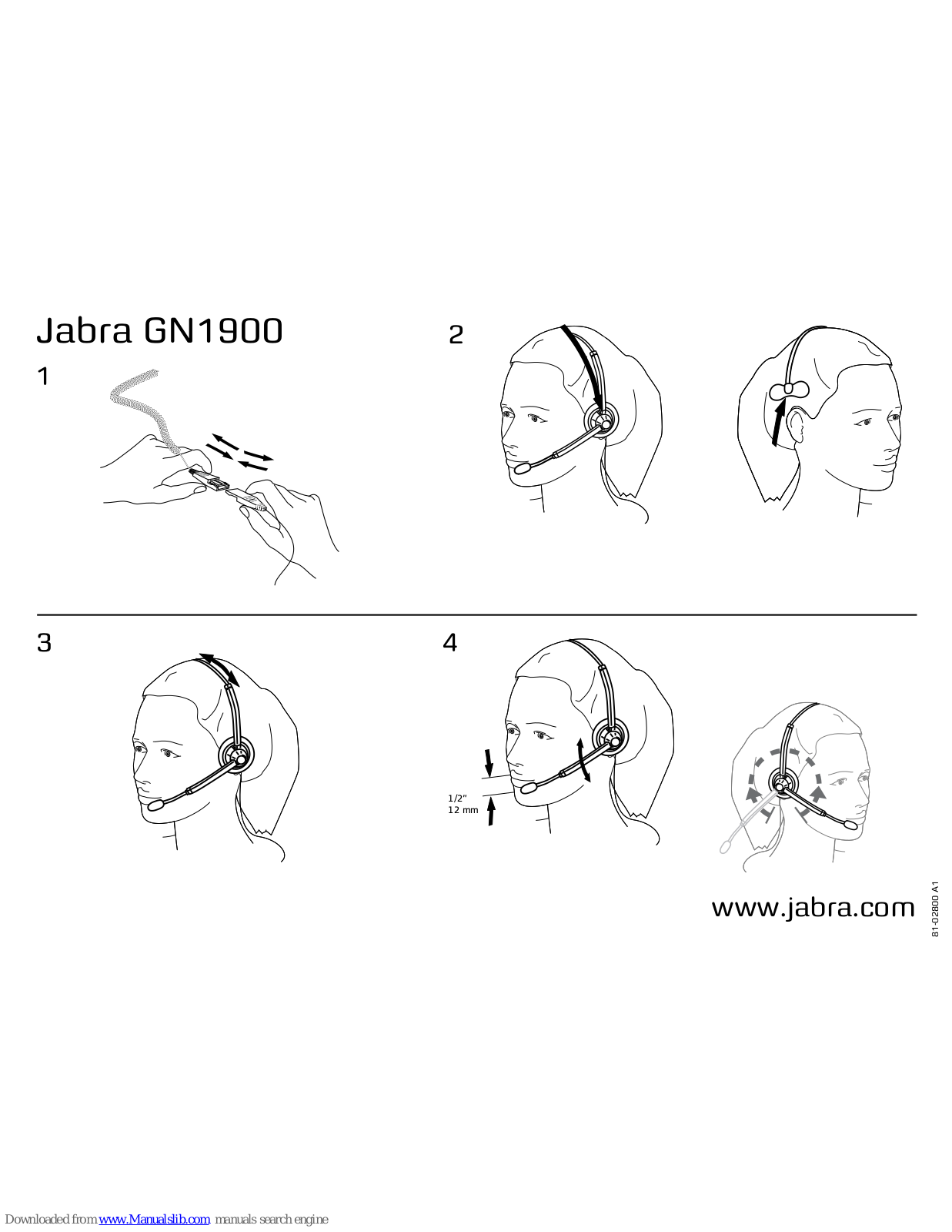 Jabra GN1900 - SCHEMA Quick Manual