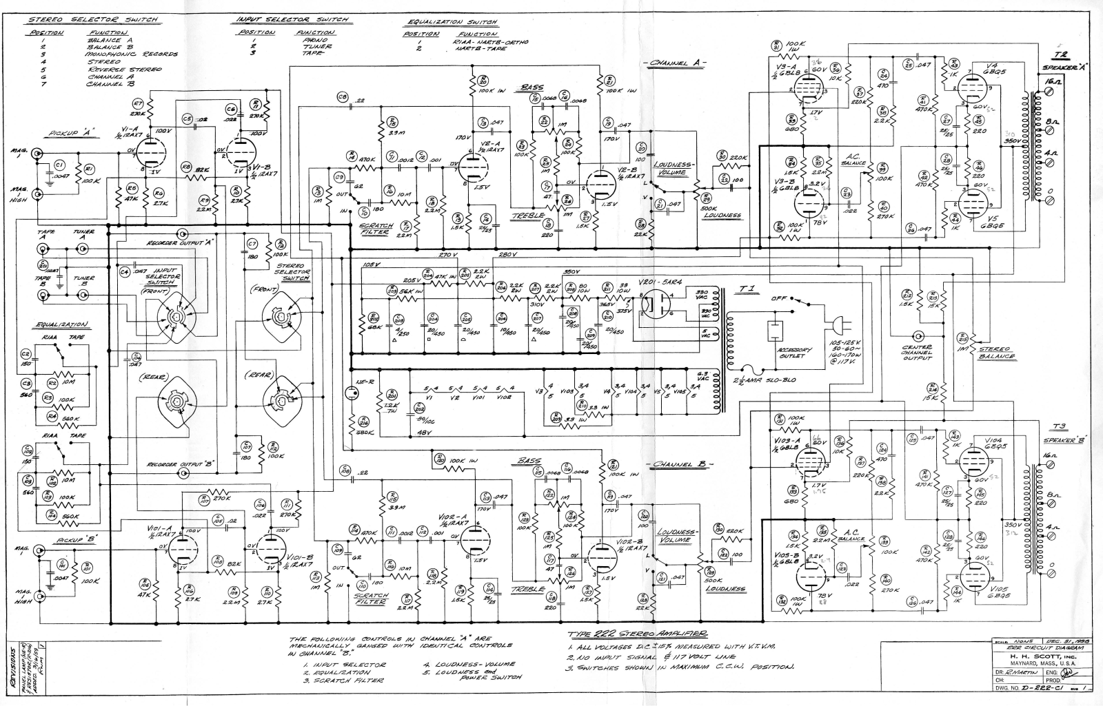 Scott 222 Schematic