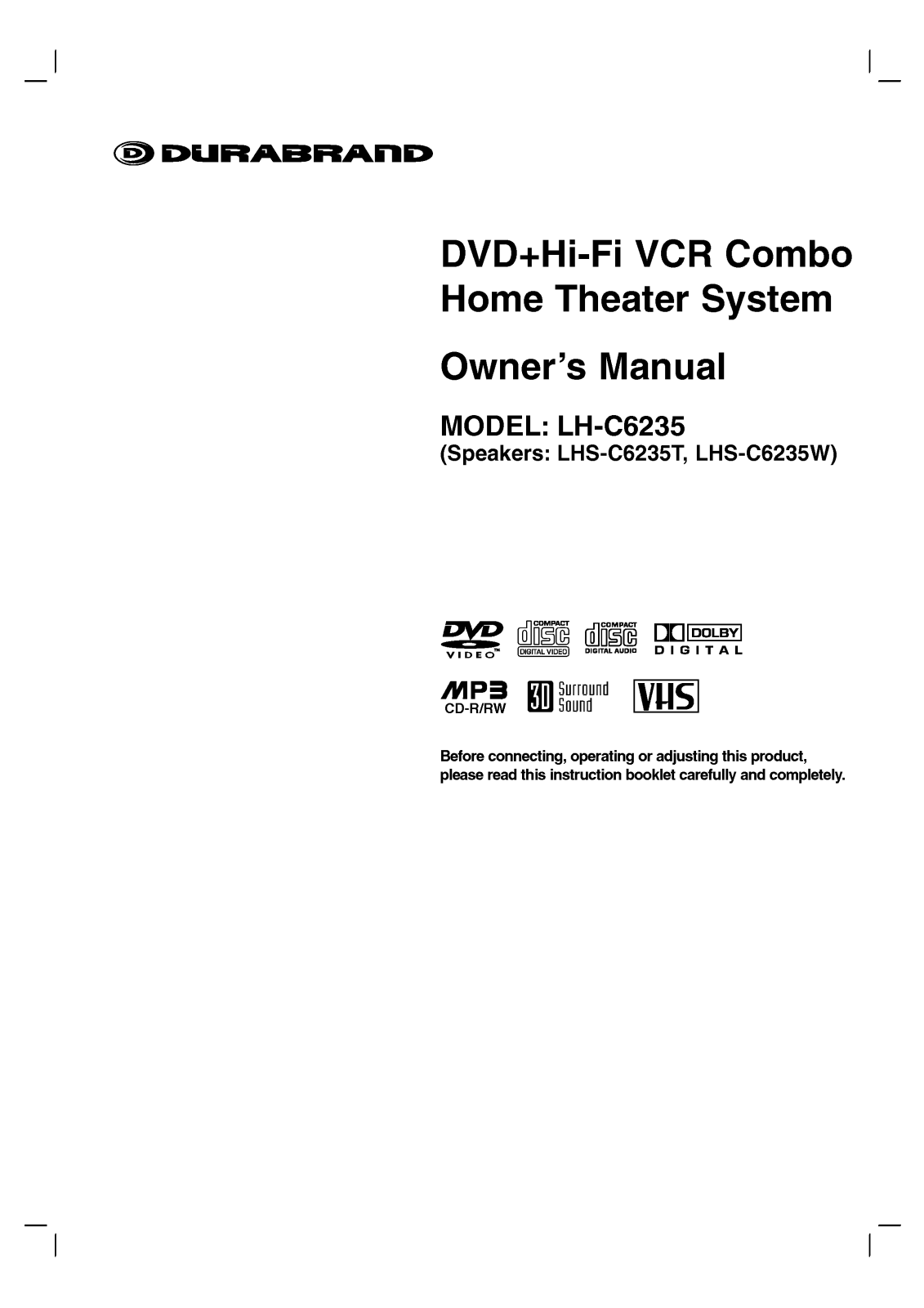 LG LH-C6235 User Manual