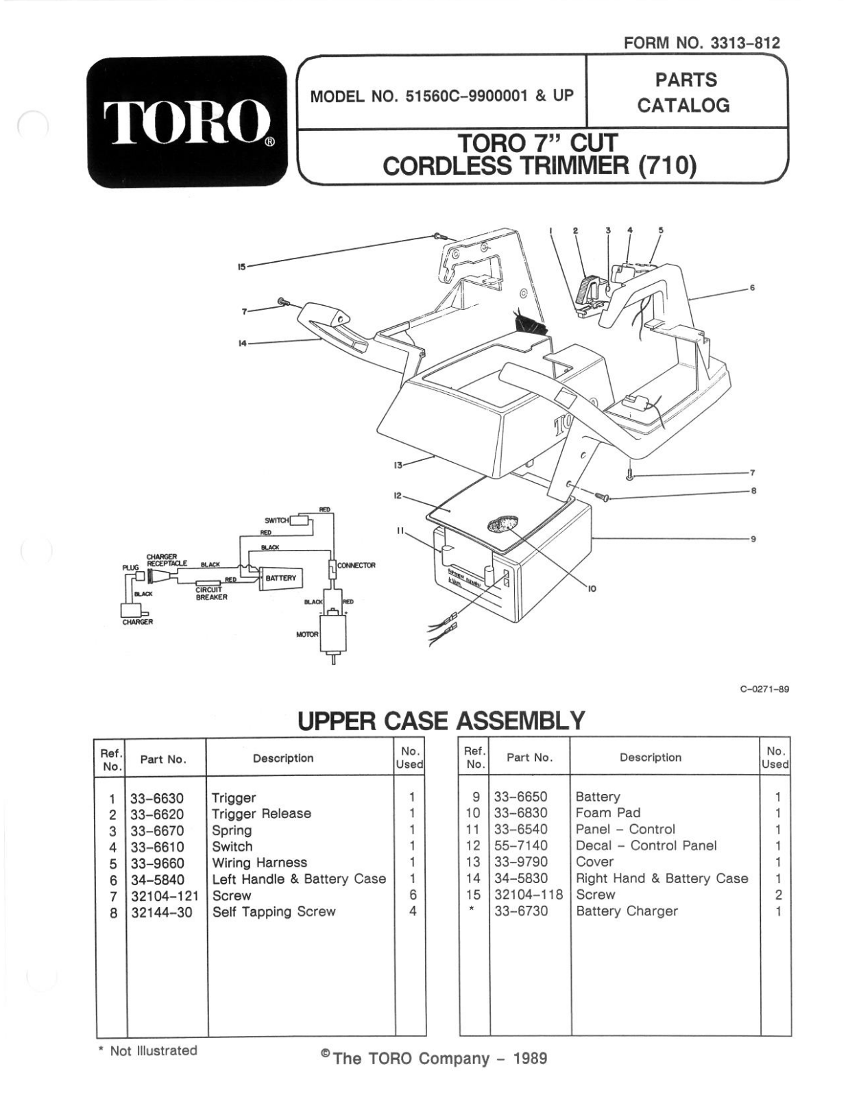 Toro 51560C Parts Catalogue