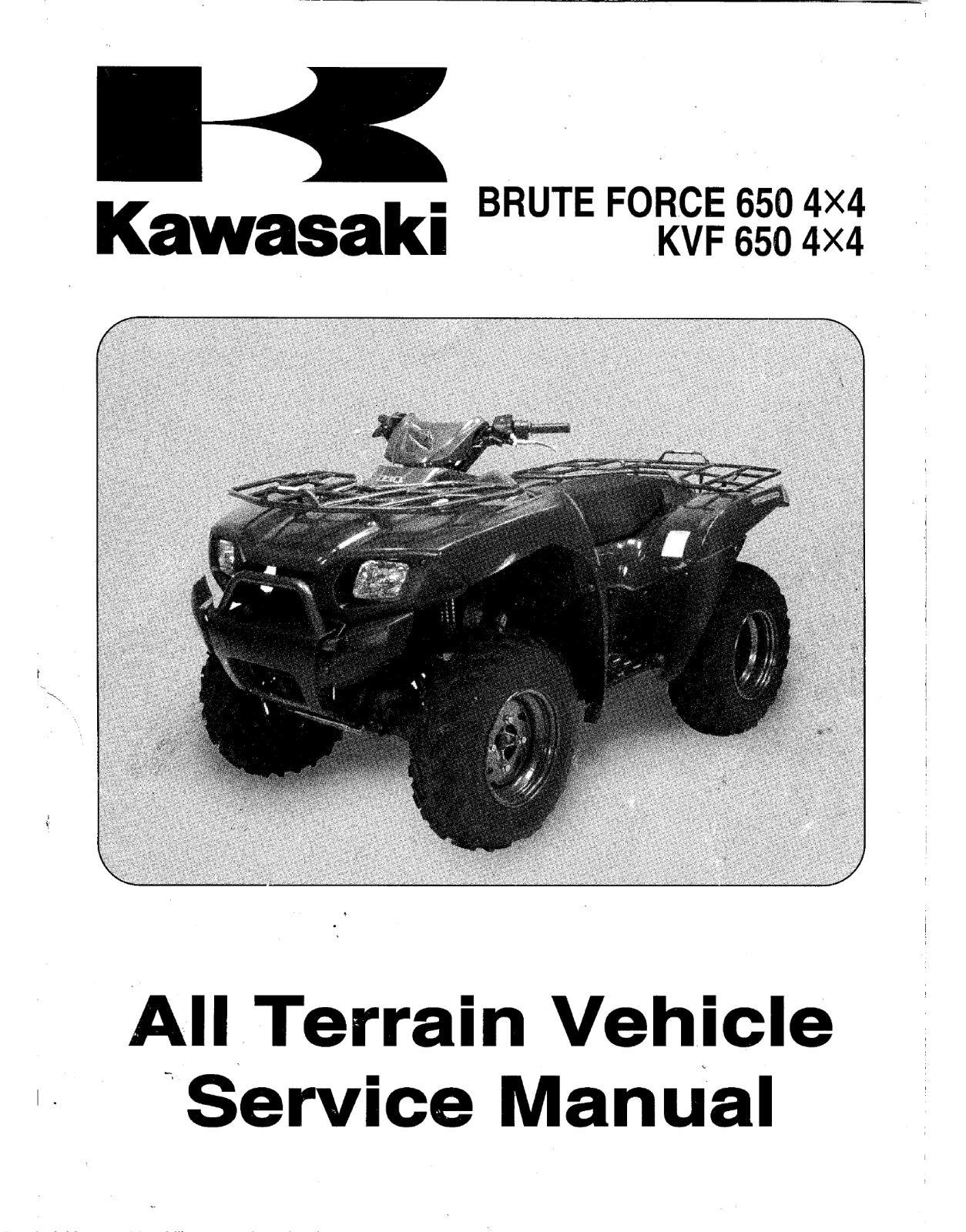 Kawasaki KVF 650 4x4 Service Manual