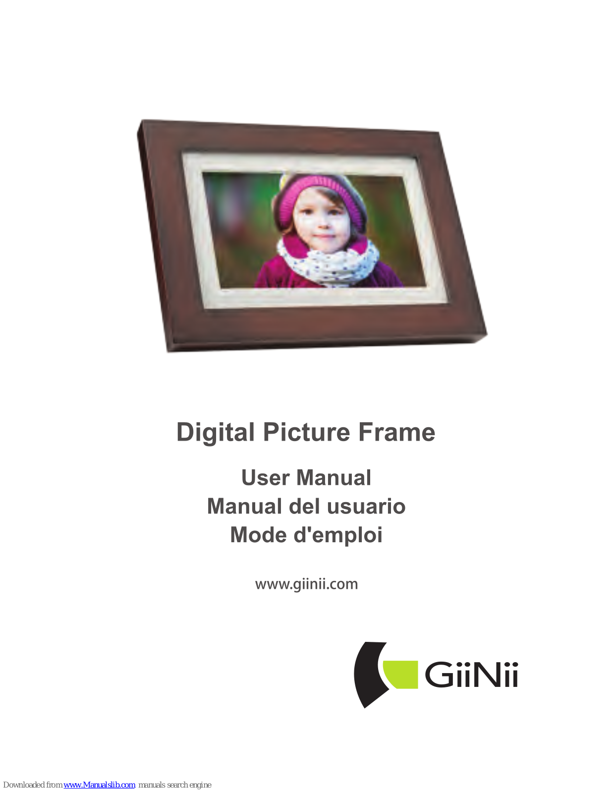 GiiNii Digital Photo Frame User Manual