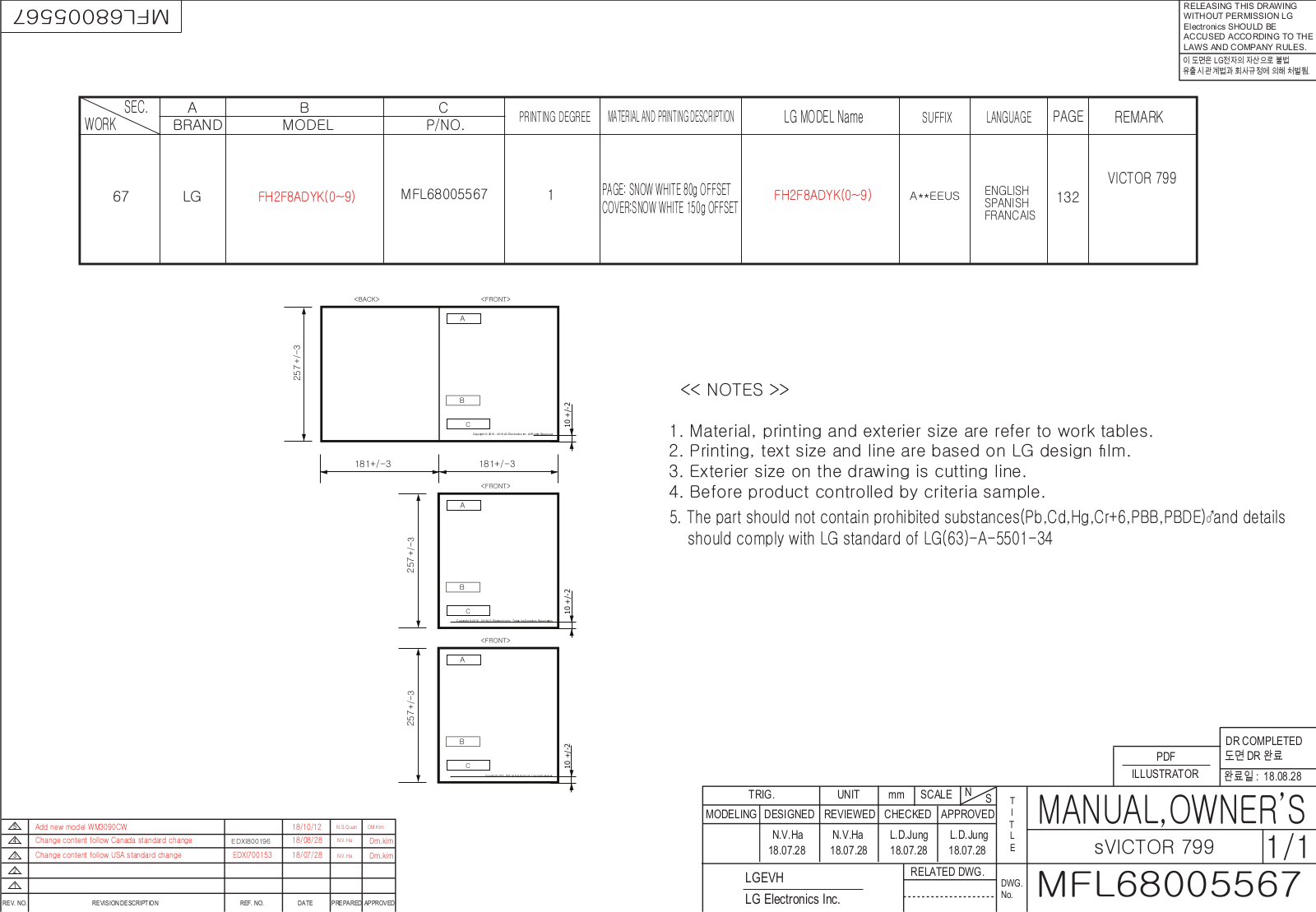 LG WM3090CW Owner’s Manual