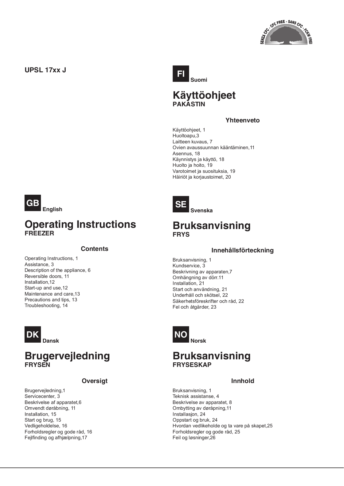 Hotpoint UPSL 1722 J User Manual