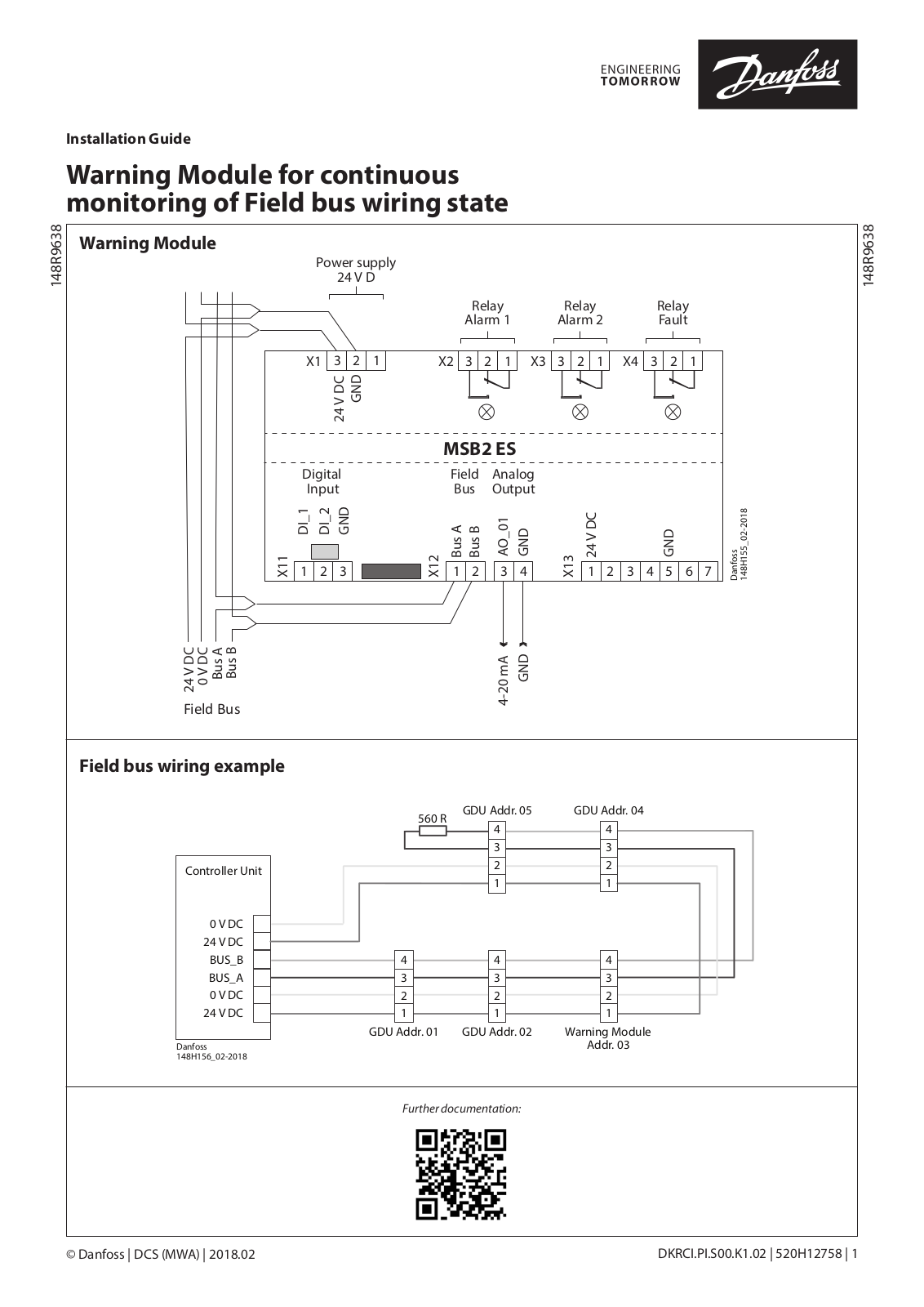 Danfoss Warning Module Installation guide