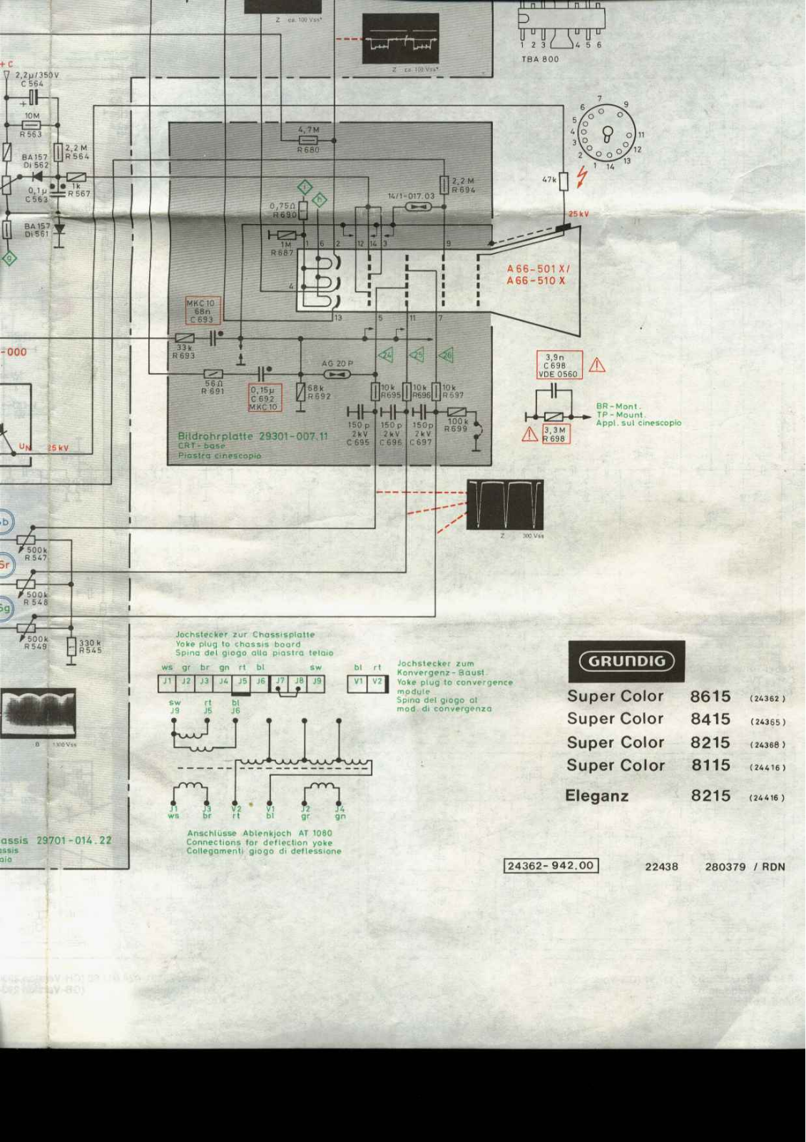 Grundig Supercolor 8615 Schematic