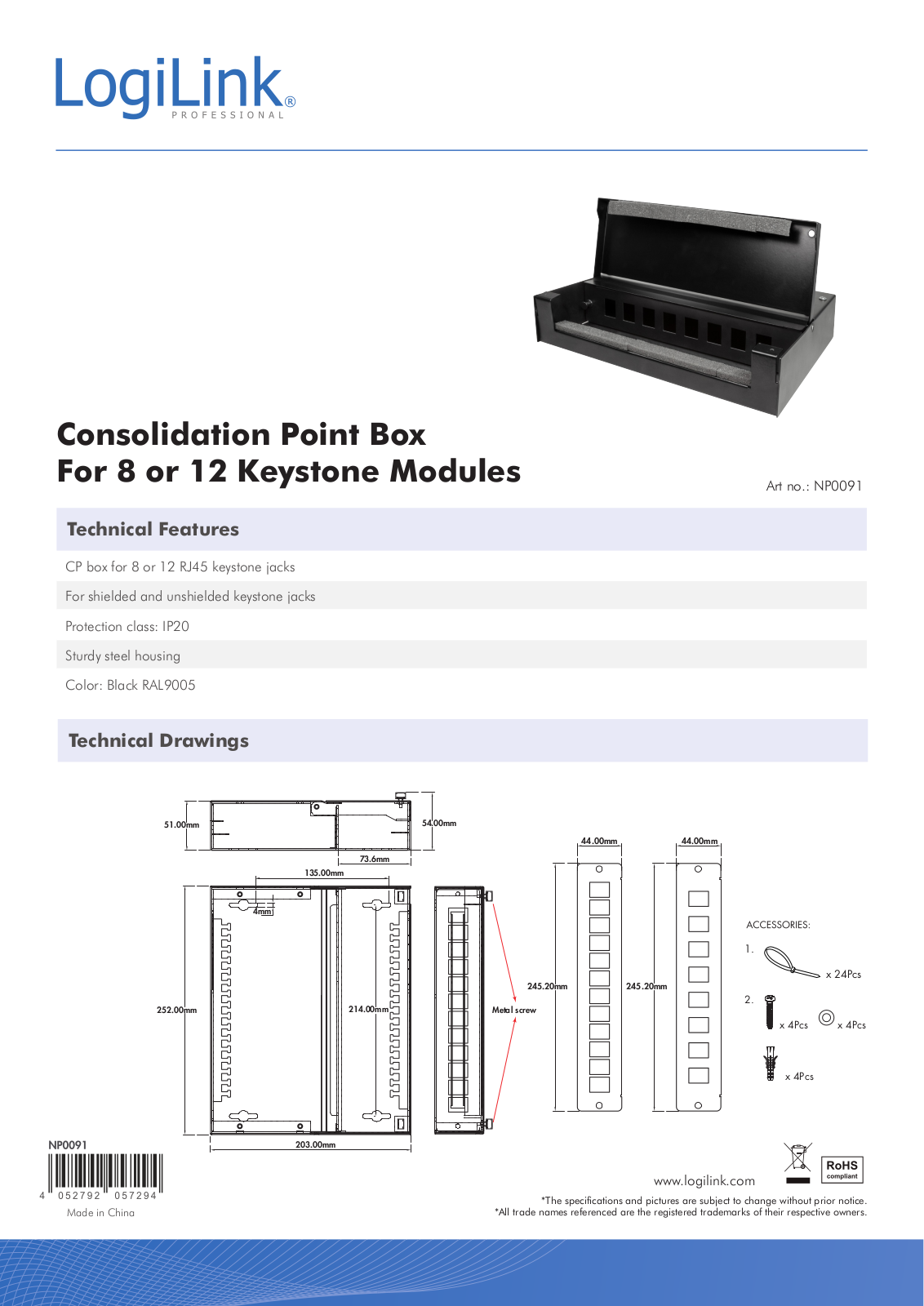 LOGILINK NP0091 Datasheet - ManualMachine.com