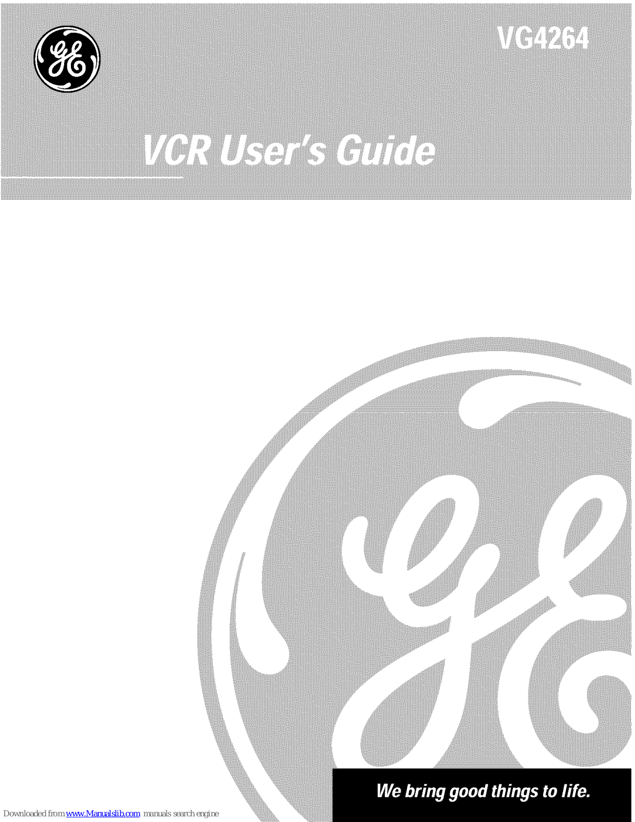 GE VG4264 User Manual - ManualMachine.com