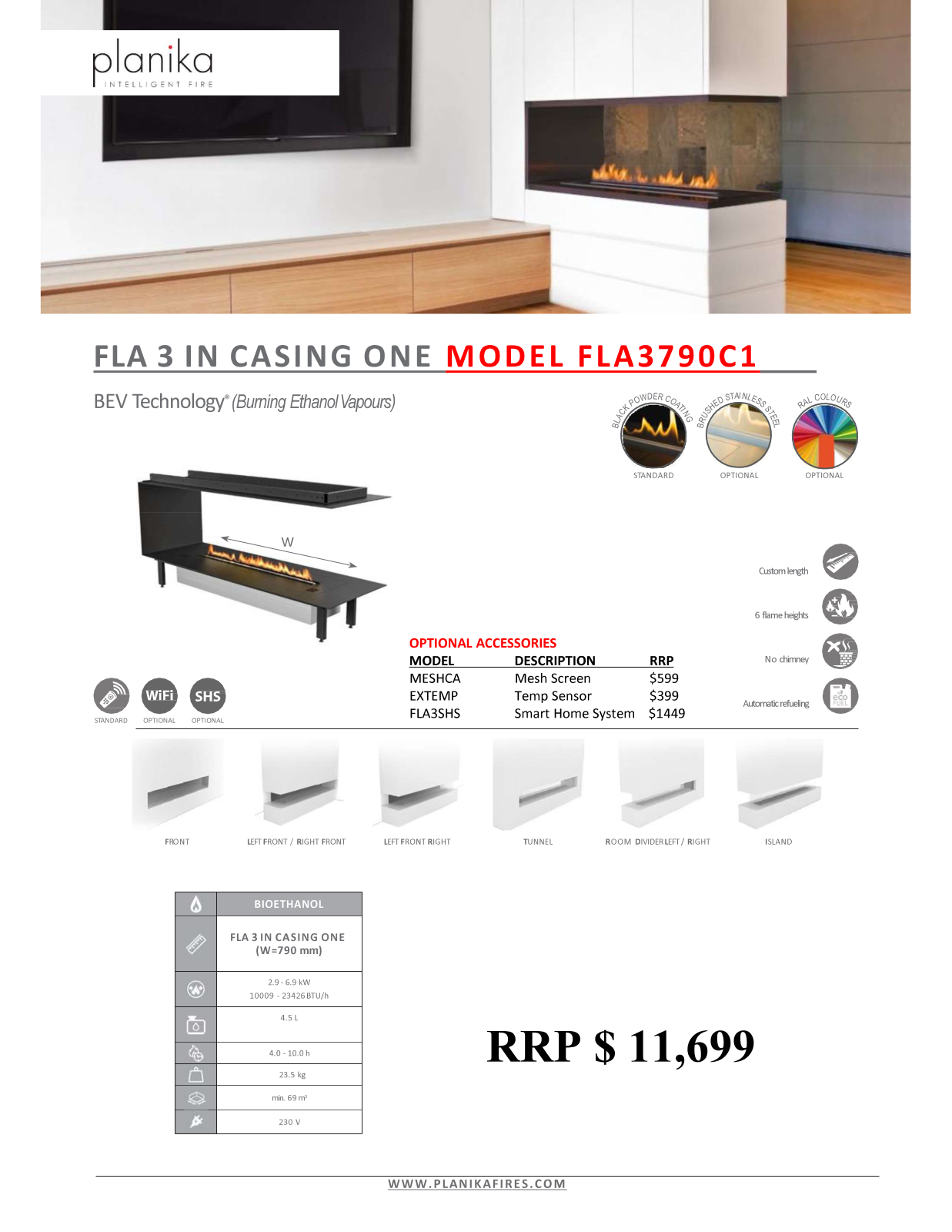 Planika FLA3790C1 Specifications Sheet - ManualMachine.com