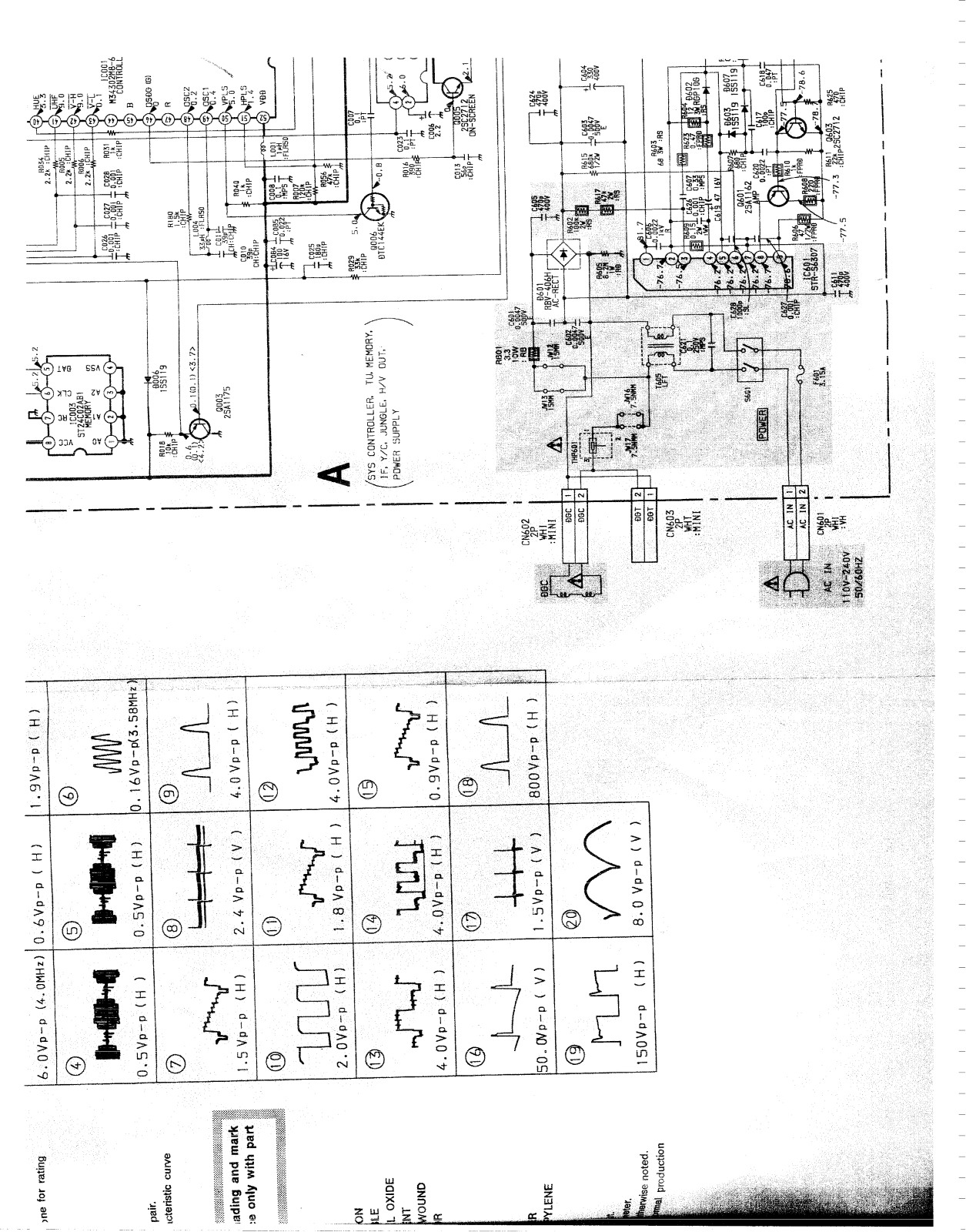 SONY KV 1415WR Diagram