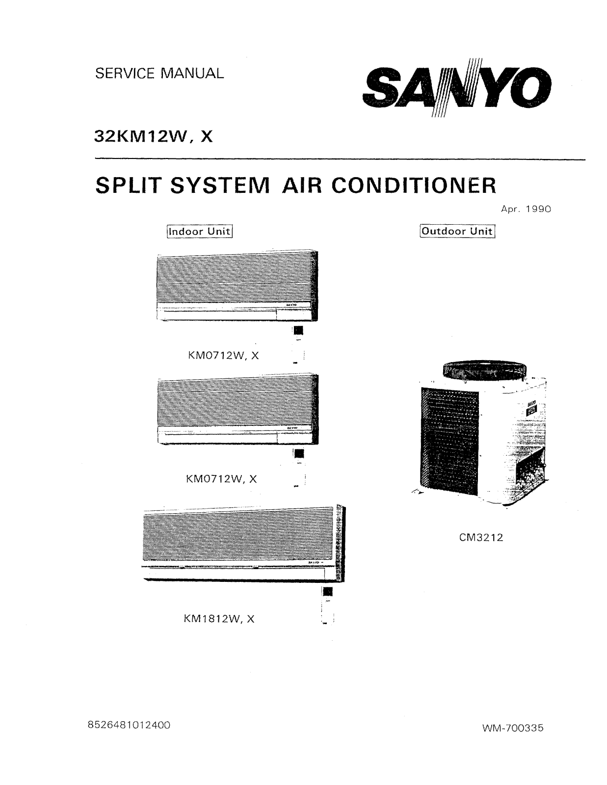 Sanyo 32KM12X, 32KM12W Service Manual