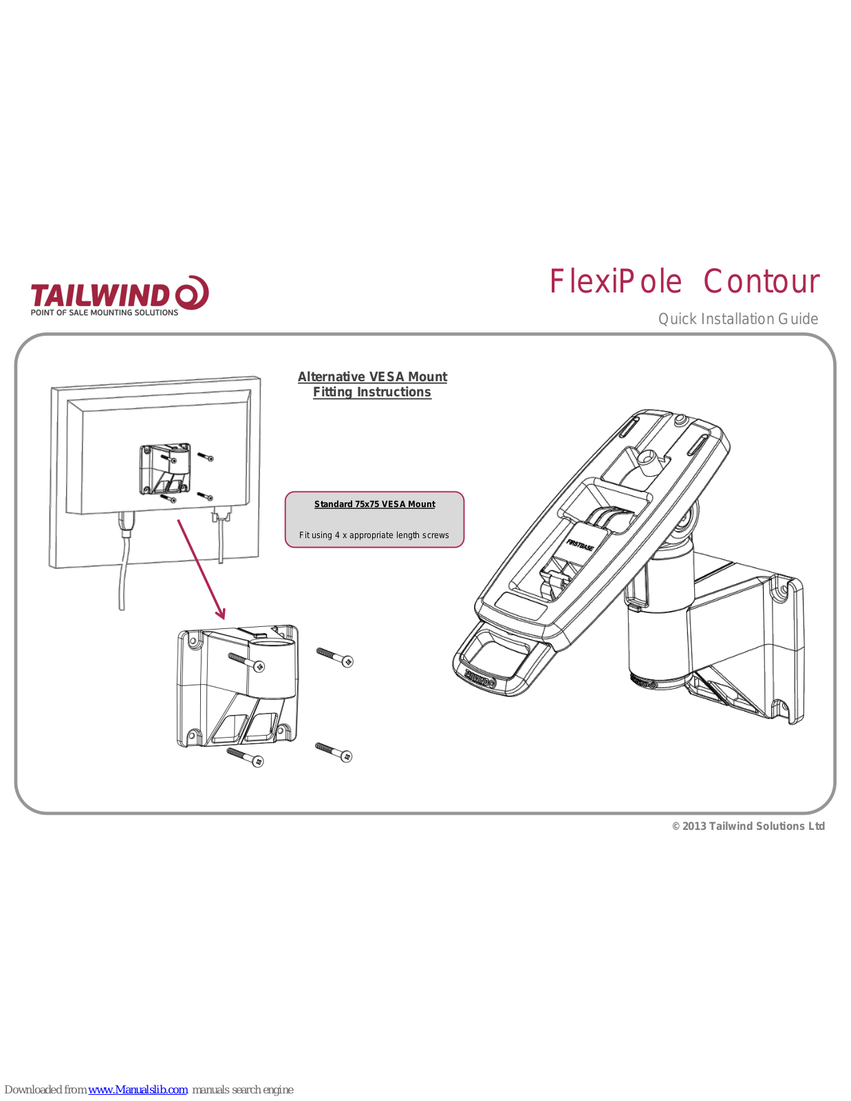Tailwind FlexiPole Contour Quick Installation Manual - ManualMachine.com