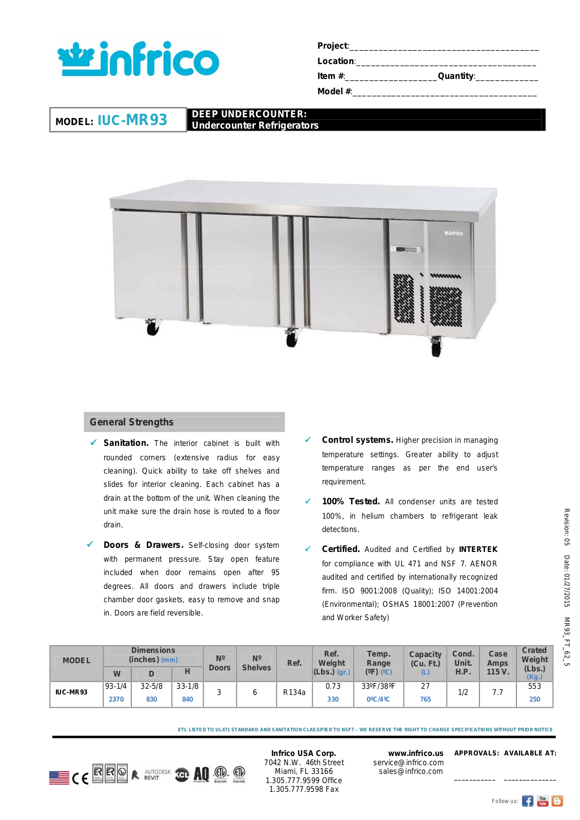 Infrico IUC-MR93 User Manual