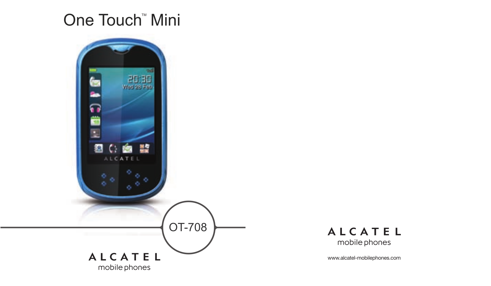 Alcatel OT-708 User Manual