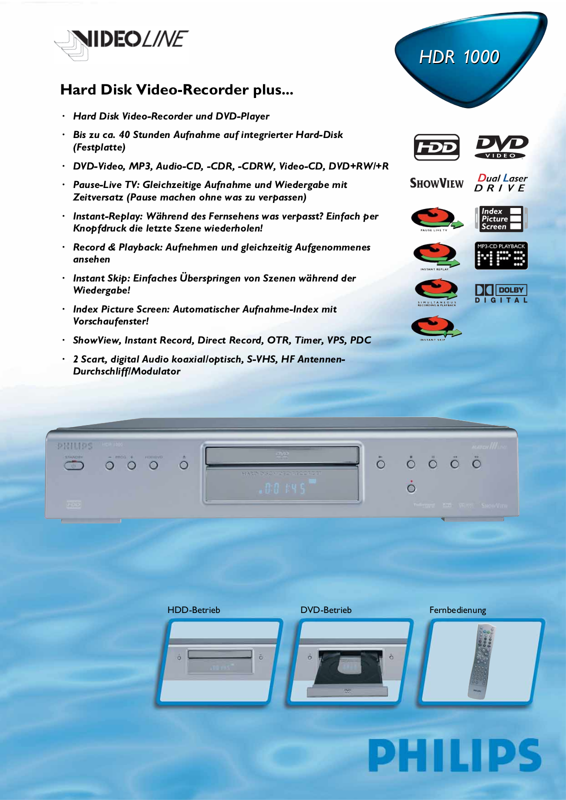 Philips HDR1000 User Manual