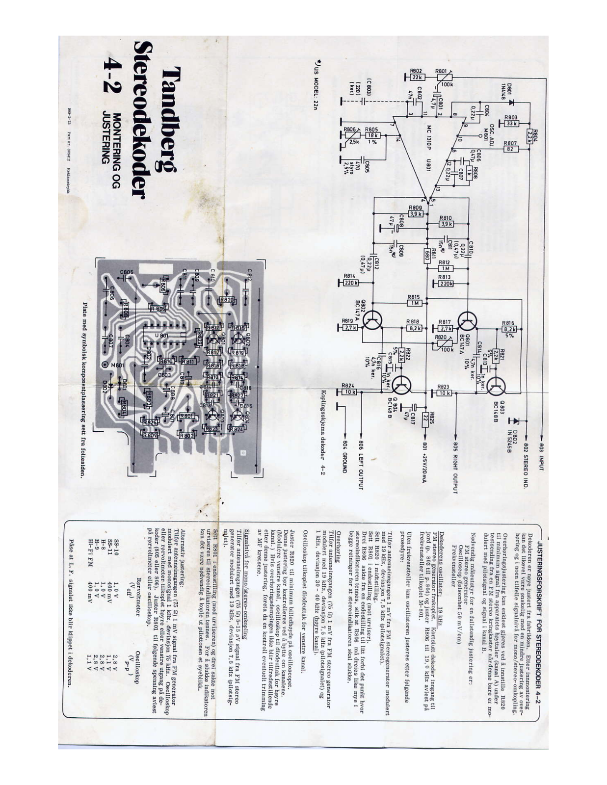 Tandberg 4 Schematic