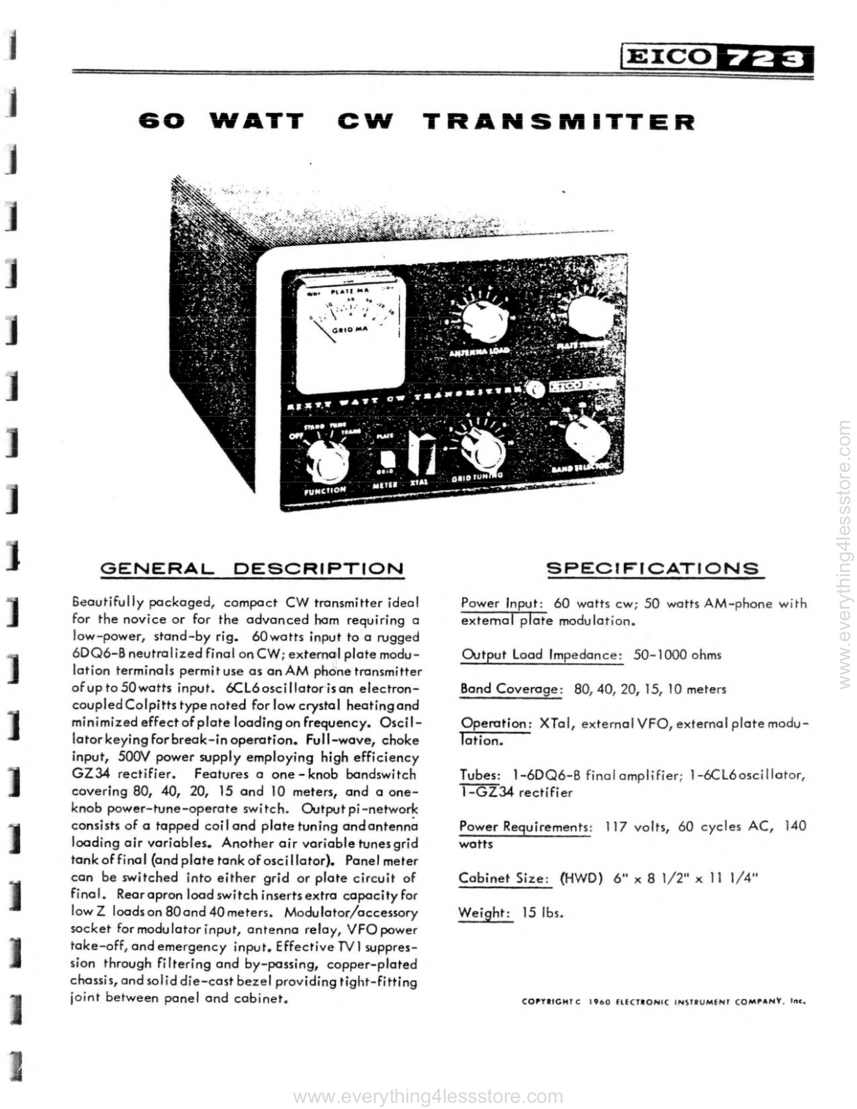 Eico 723 User Manual