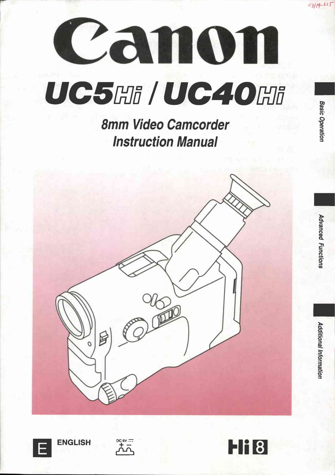 Canon UC 5 Hi, UC 40 Hi User Manual