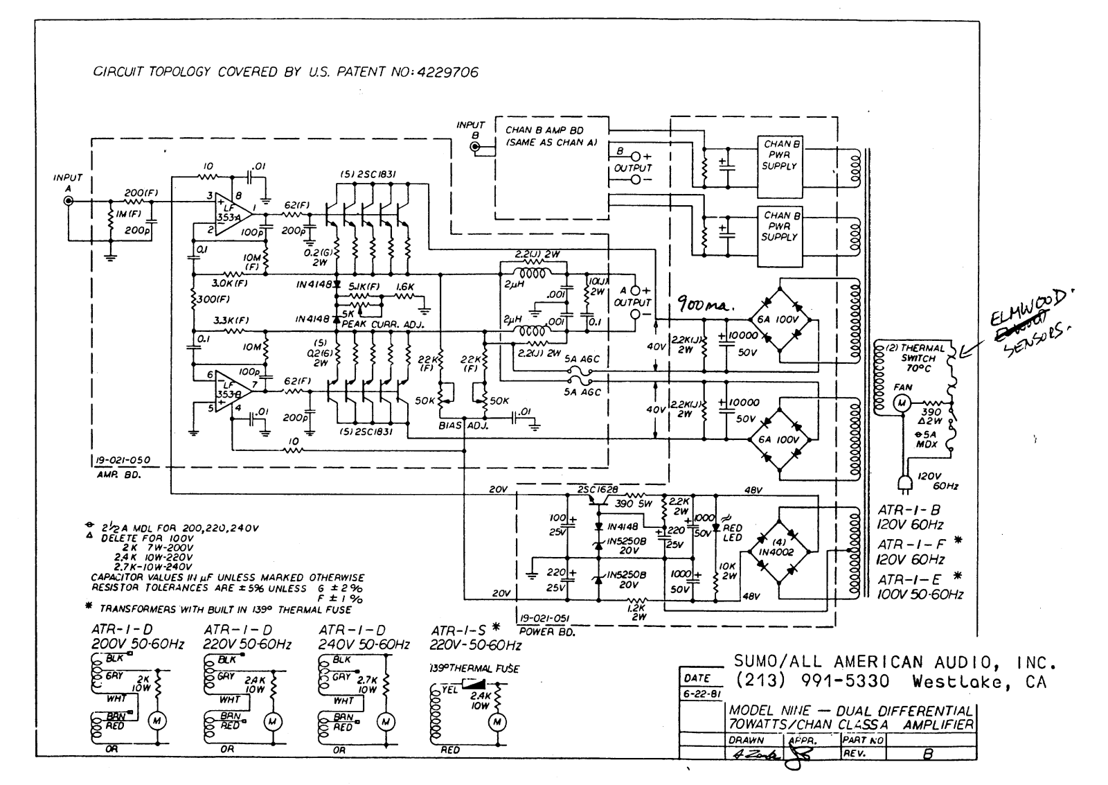 Sumo Nine Schematic