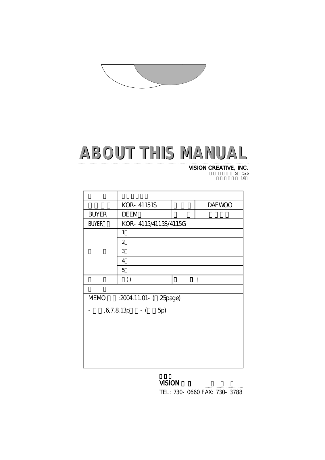 Daewoo KOR-4115A User Manual