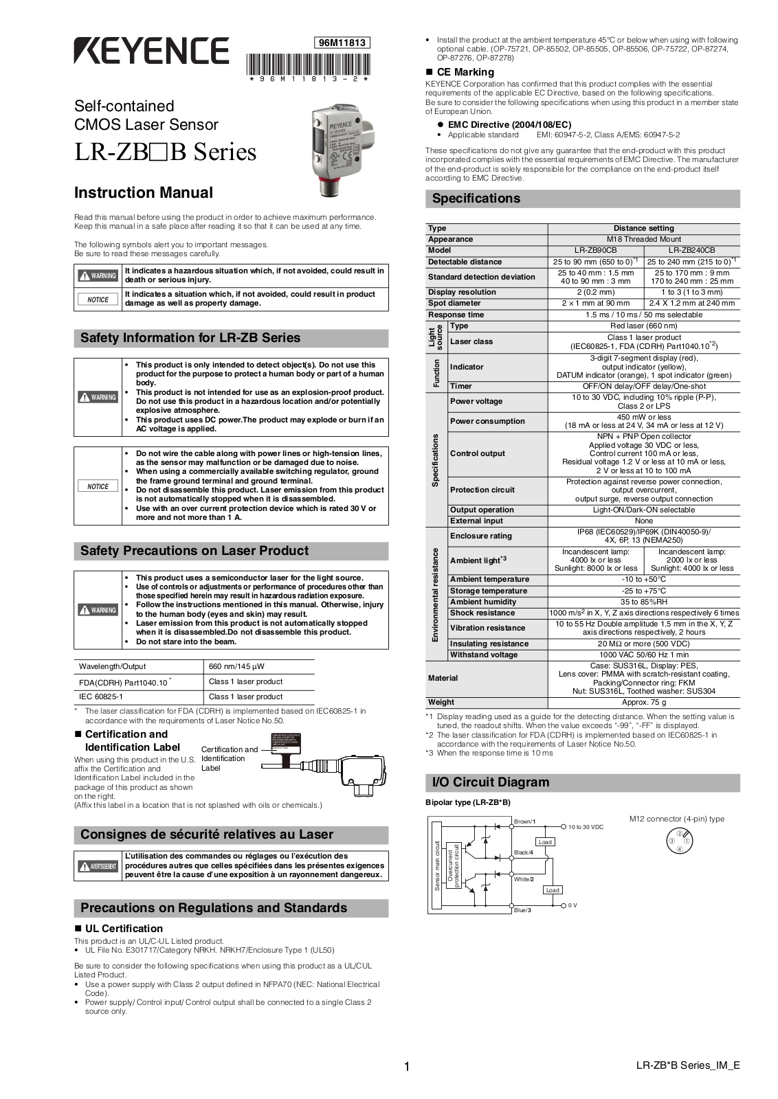 KEYENCE LR-ZBxxB User Manual