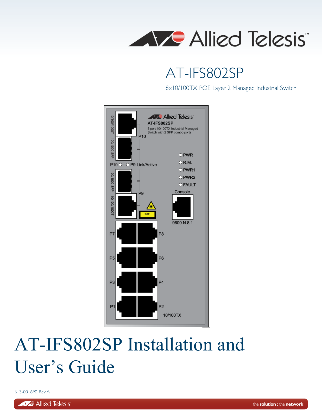 Allied Telesis AT-IFS802SP User Manual