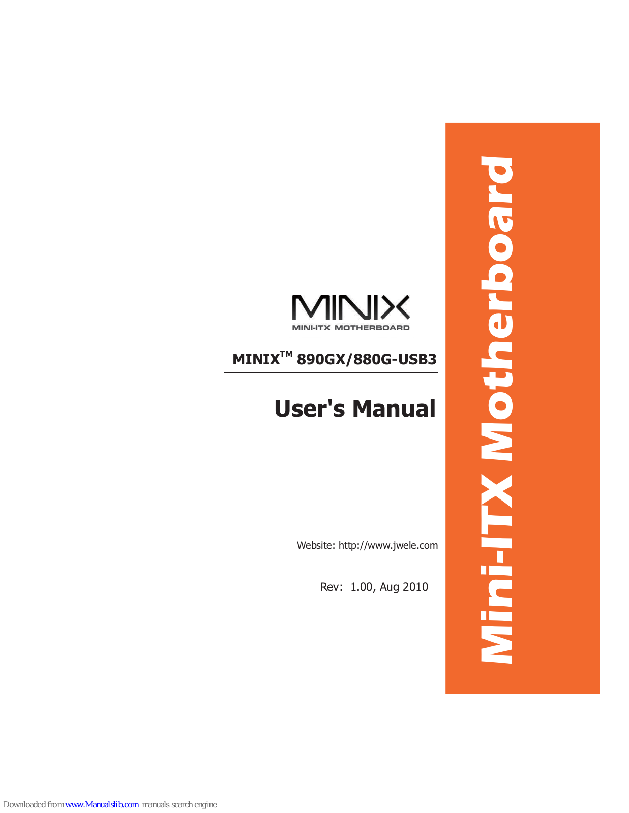 Minix 890GX, 880G-USB3 User Manual