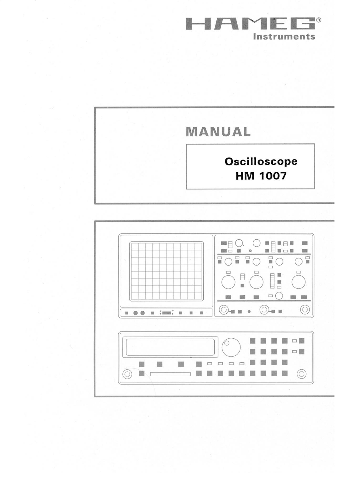 HAMEG HM1007 User Manual