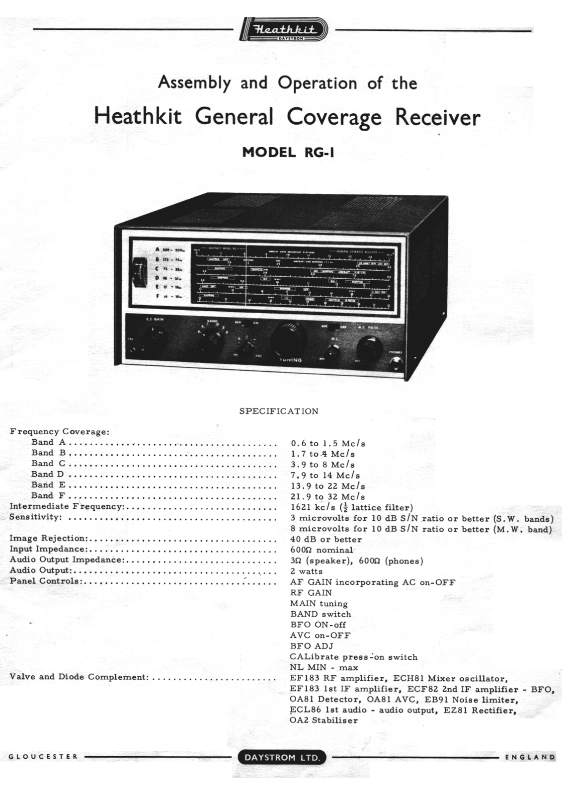 Heathkit rg 1 schematic