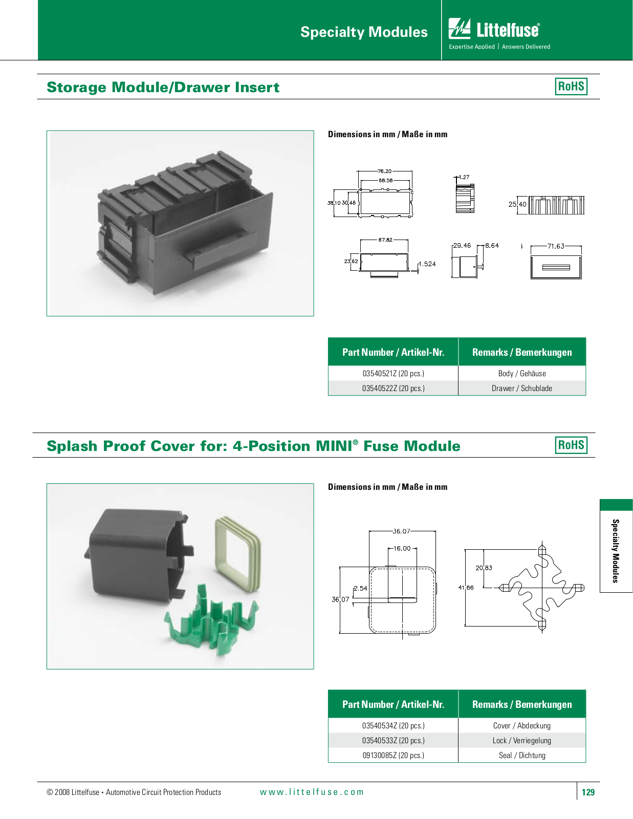 Littelfuse Seal Module User Manual