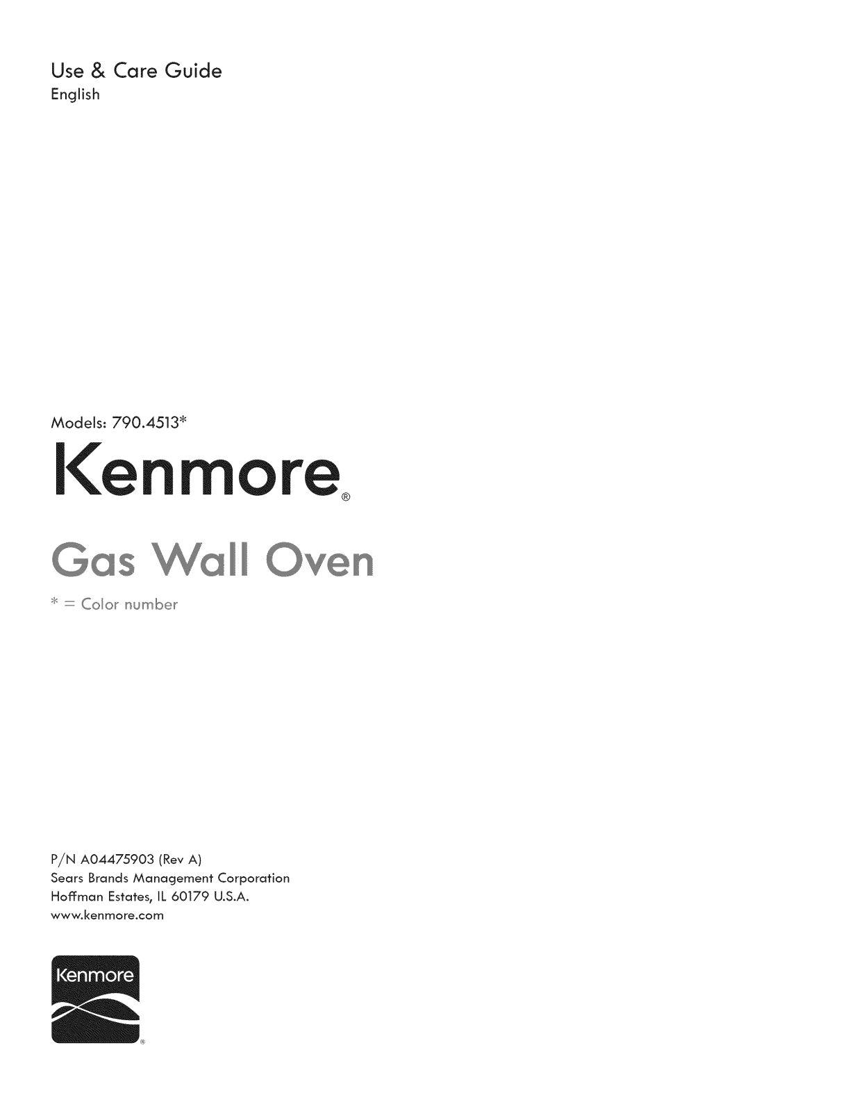 Kenmore 79045139510, 79045132510 Owner’s Manual