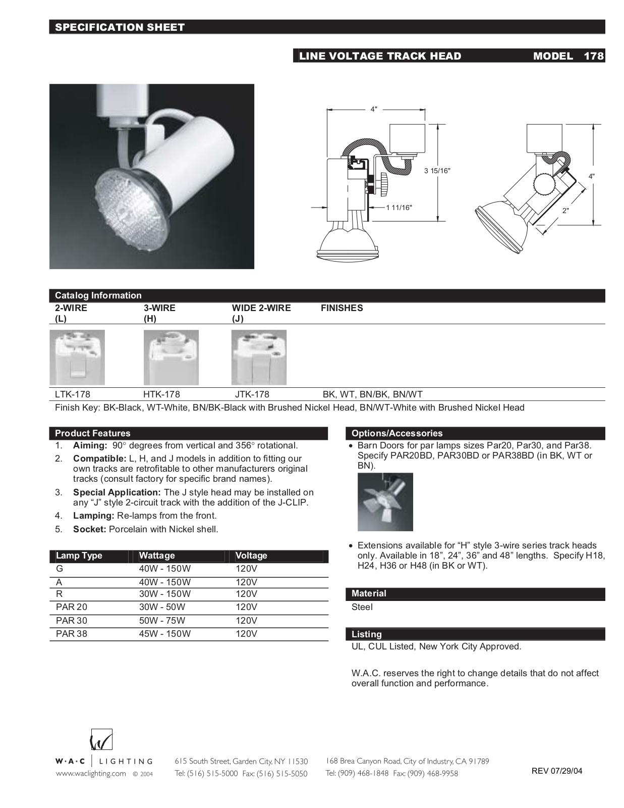 WAC Lighting WAC1812 Specifications - ManualMachine.com