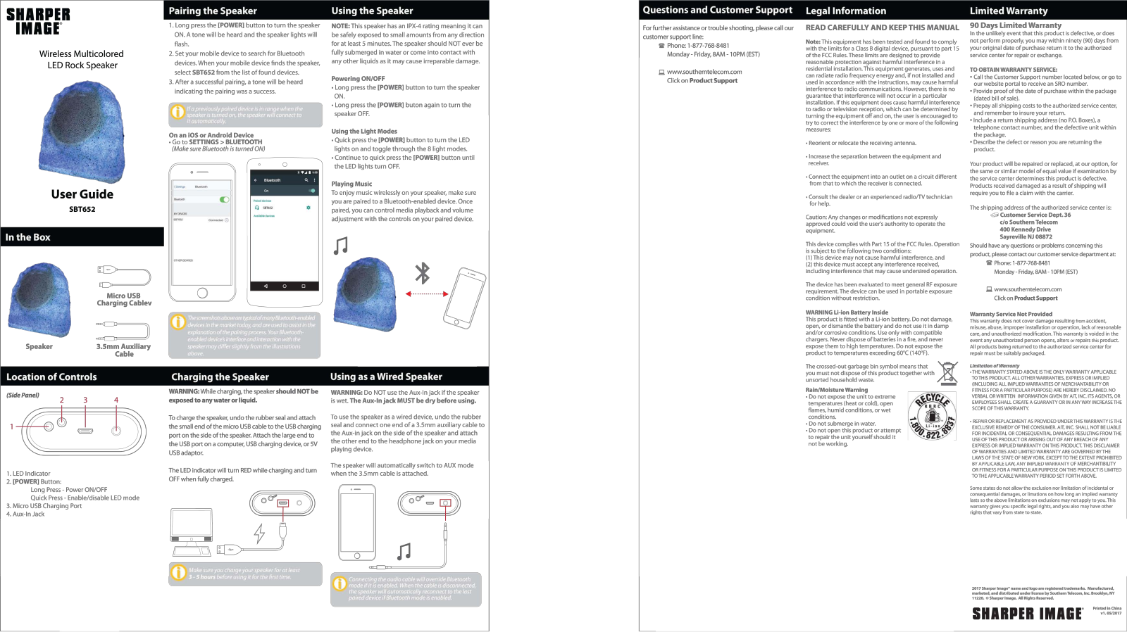 Sharper image SBT652 User Manual