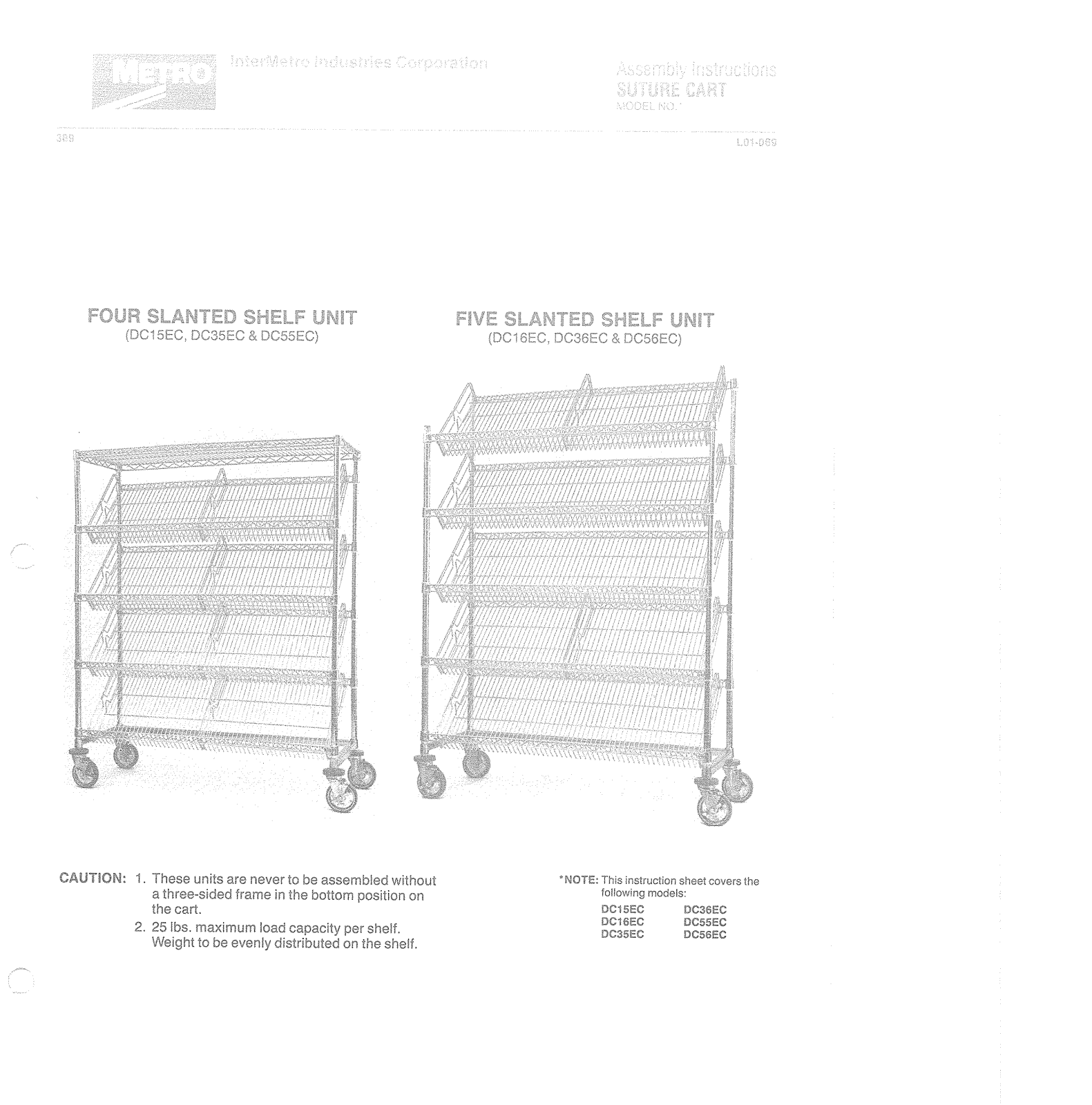 Metro DC15EC User Manual