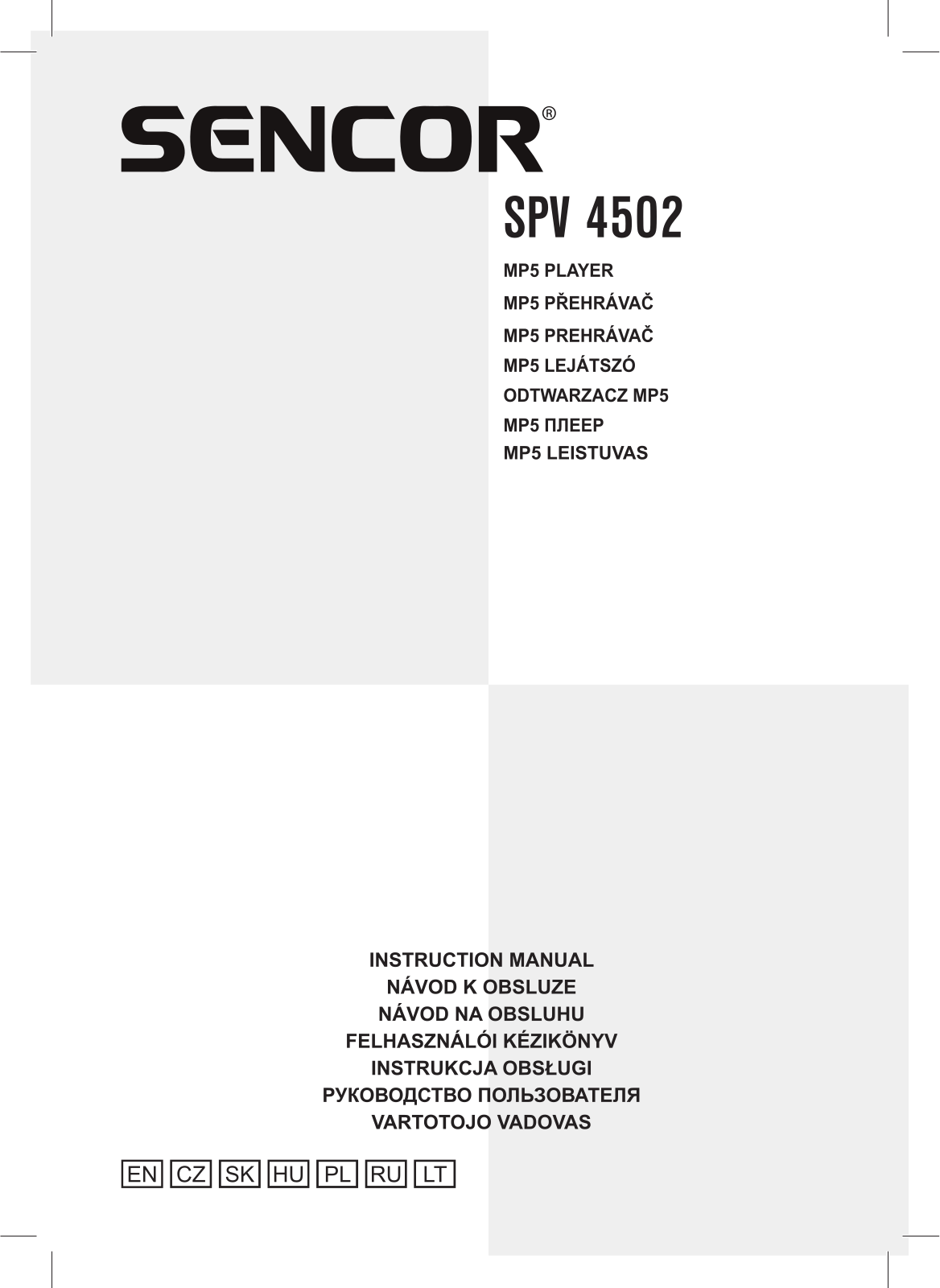 Sencor SPV 4502 User Manual - ManualMachine.com
