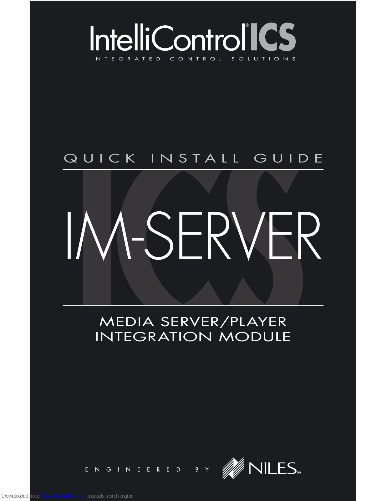 Niles IM-SERVER Quick Install Manual - ManualMachine.com